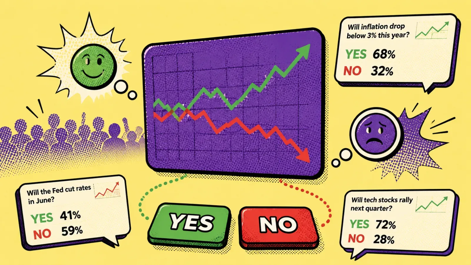 Prediction Market Psychology: Crowd Behavior, Volatility & Real-Time Forecasting