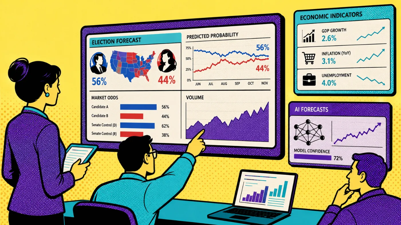 Researchers using prediction market probabilities as forecasting and information tools